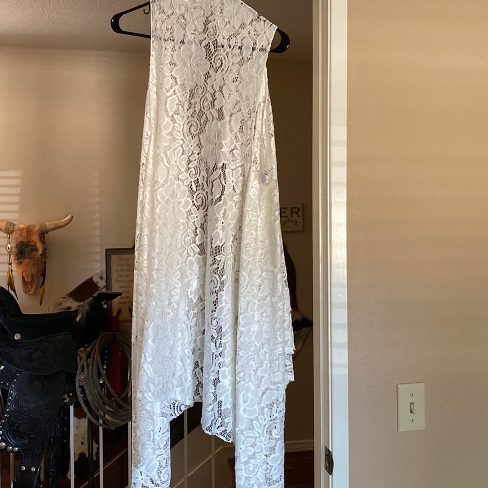 Beautiful white lace never been worn